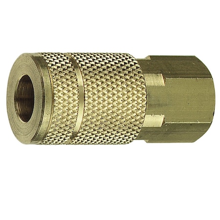 Forney Tru-Flate Style Coupler, 1/4 in x 1/4 in FNPT 75222